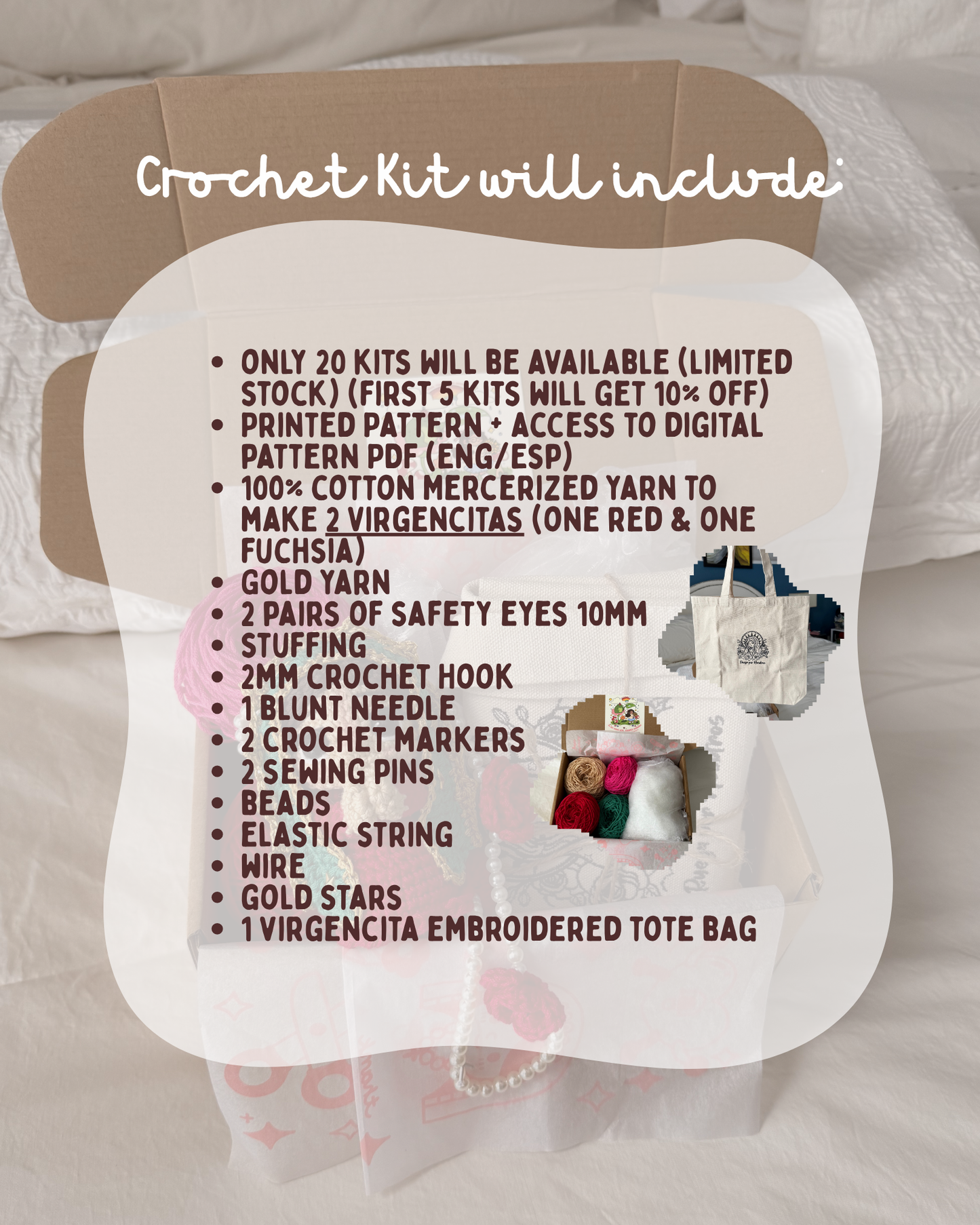 Mini Virgencita Crochet Kits ❤️ *pre-order*
