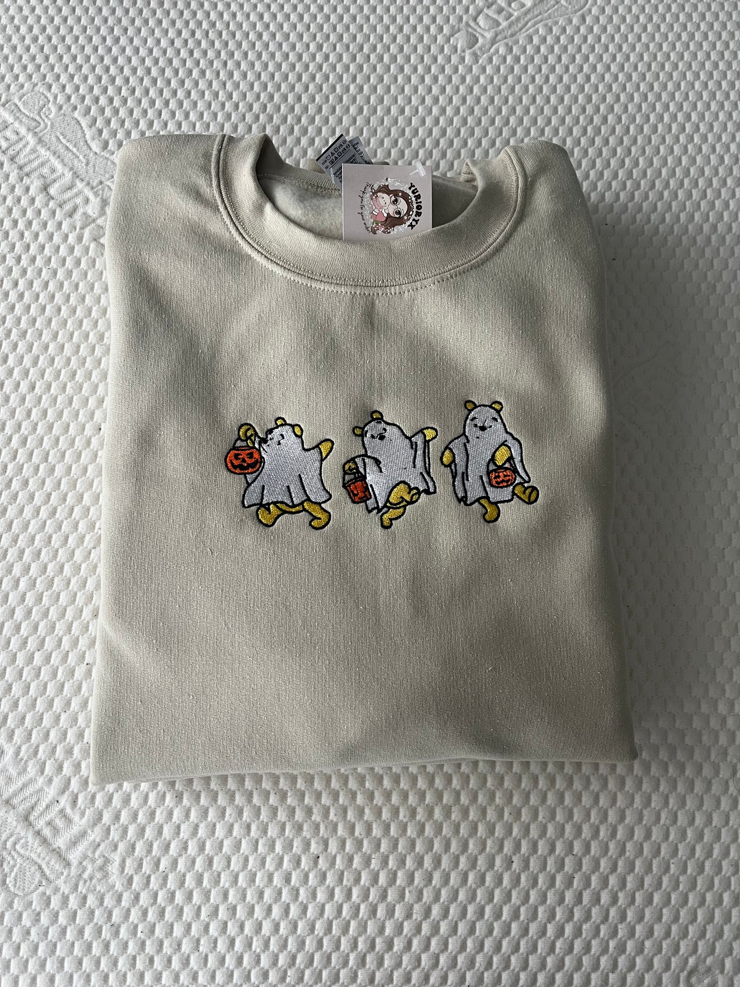 Spooky Pooh Bear embroidered sweater π *pre-order*