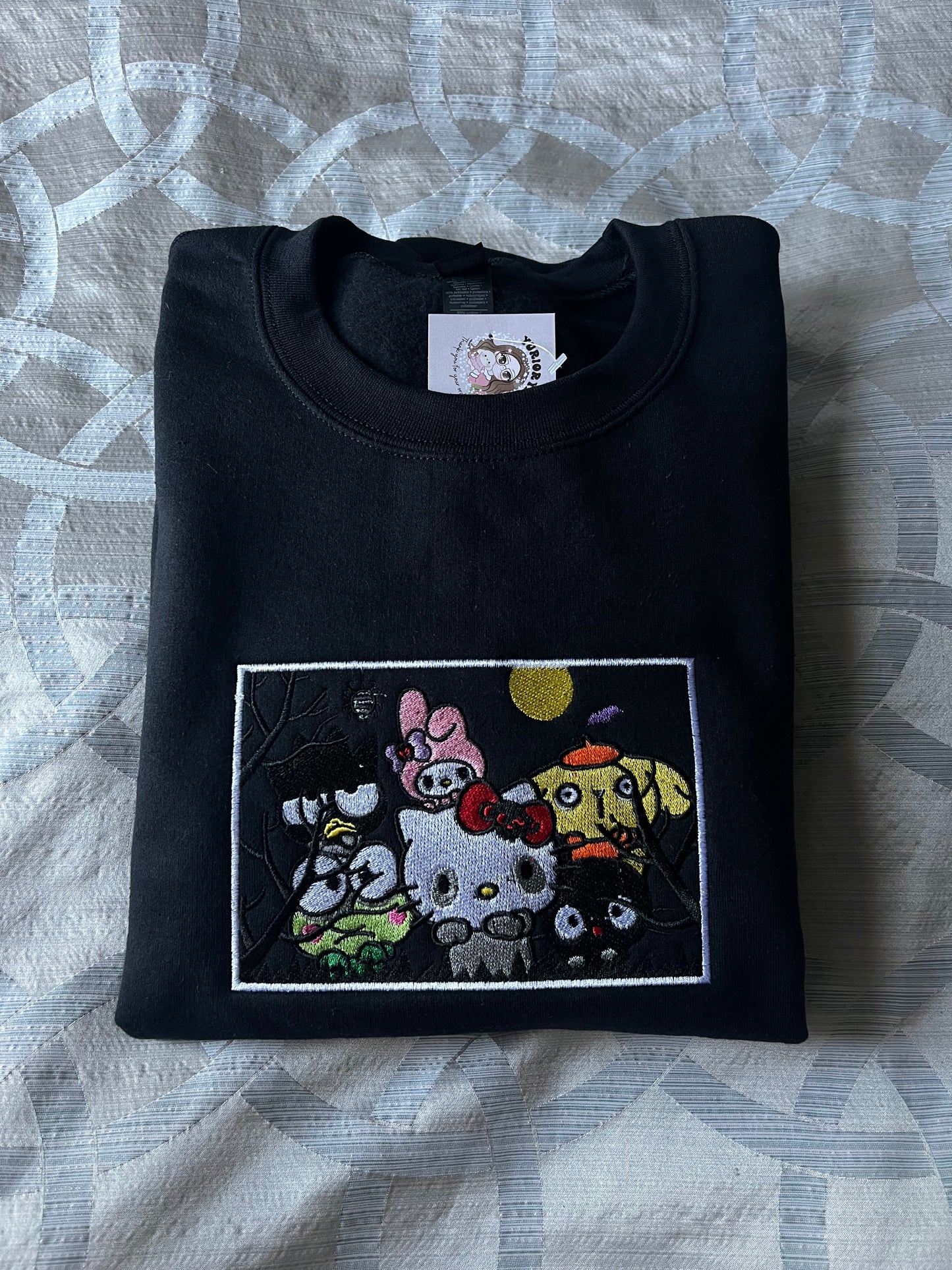 Spooky season cuties embroidered sweater 👻 *pre-order*