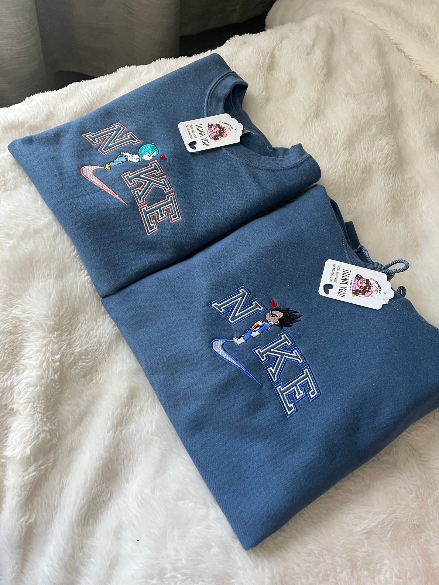 Vegeta & Bulma Duo embroidered sweaters π *pre-order*