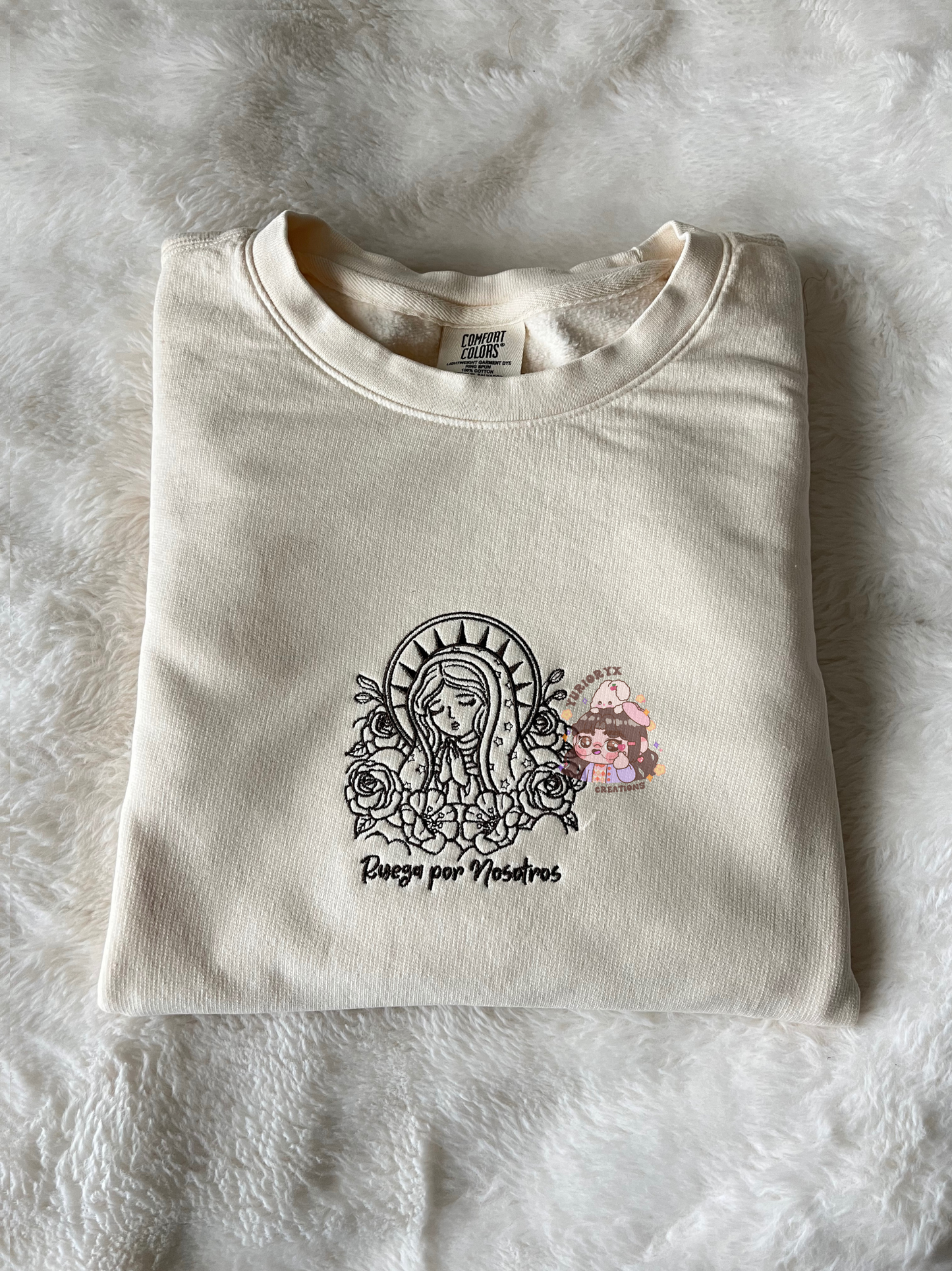 “Ruega por Nosotros” embroidered sweater ❤️ *pre-order*