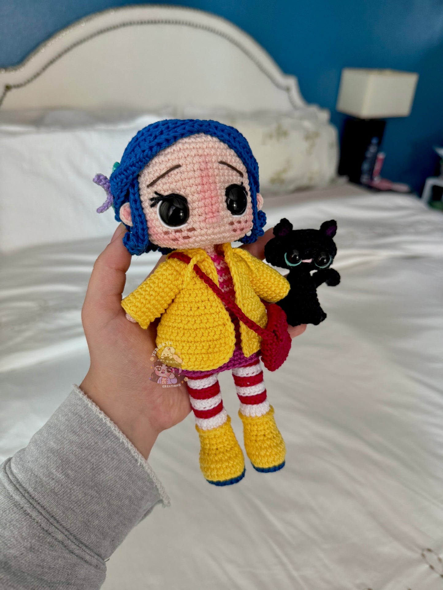 Crochet Coraline + Cat ποΈπββ¬