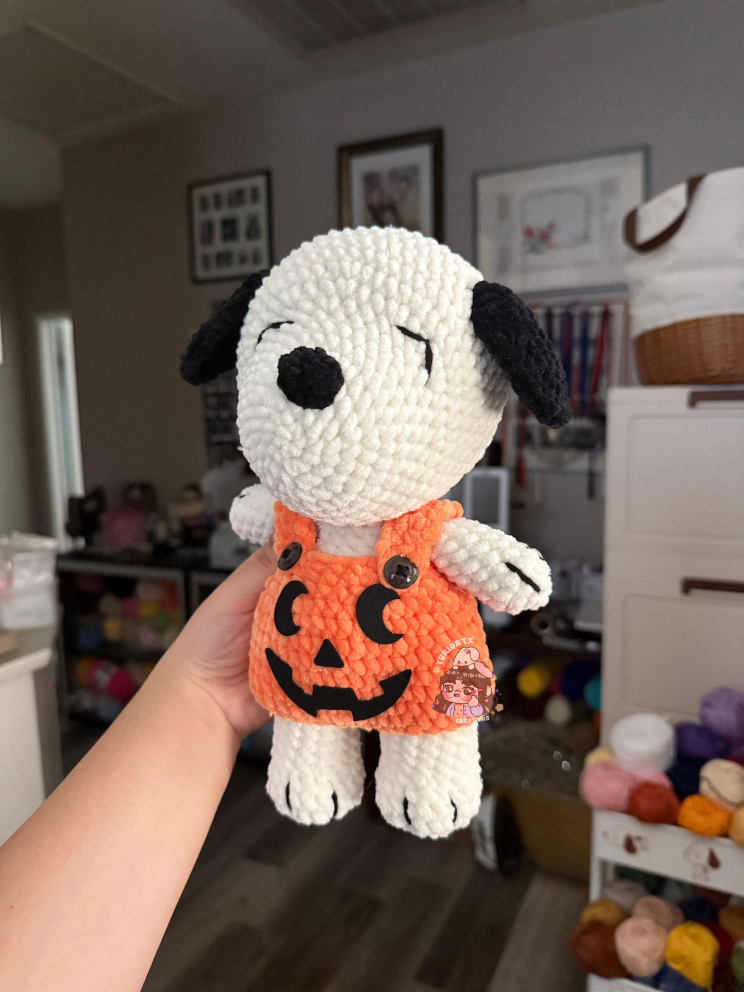 Crochet Snoopy Pumpkin π