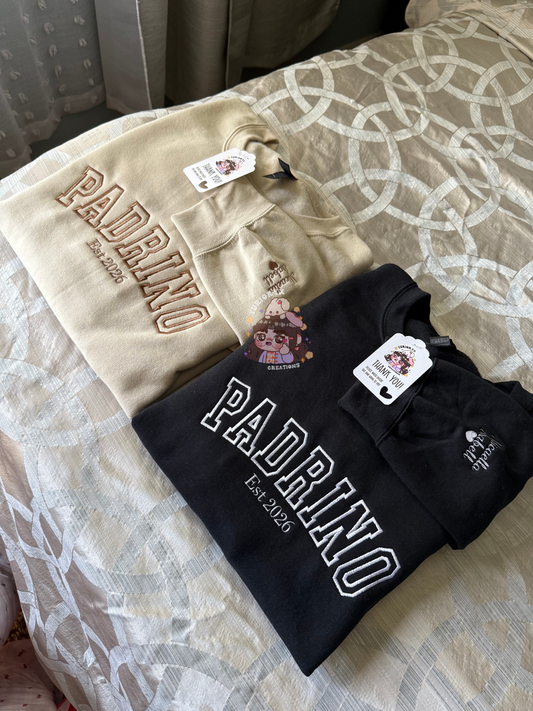 Madrina x Padrino embroidered sweaters only 🕊️ *pre-order*