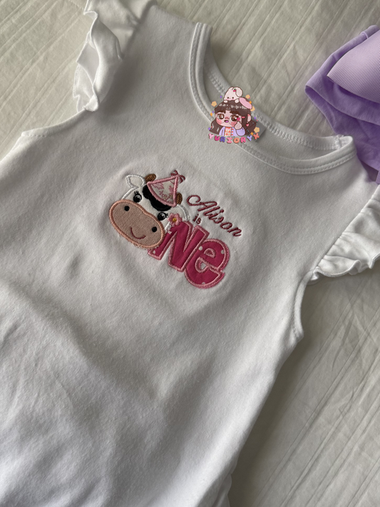 Baby Romper - Cow theme 🐮💝 *pre-order*