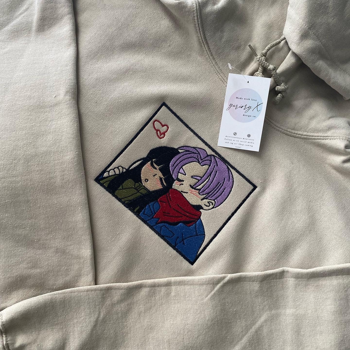 DBZ couple embroidered sweater π *pre-order*