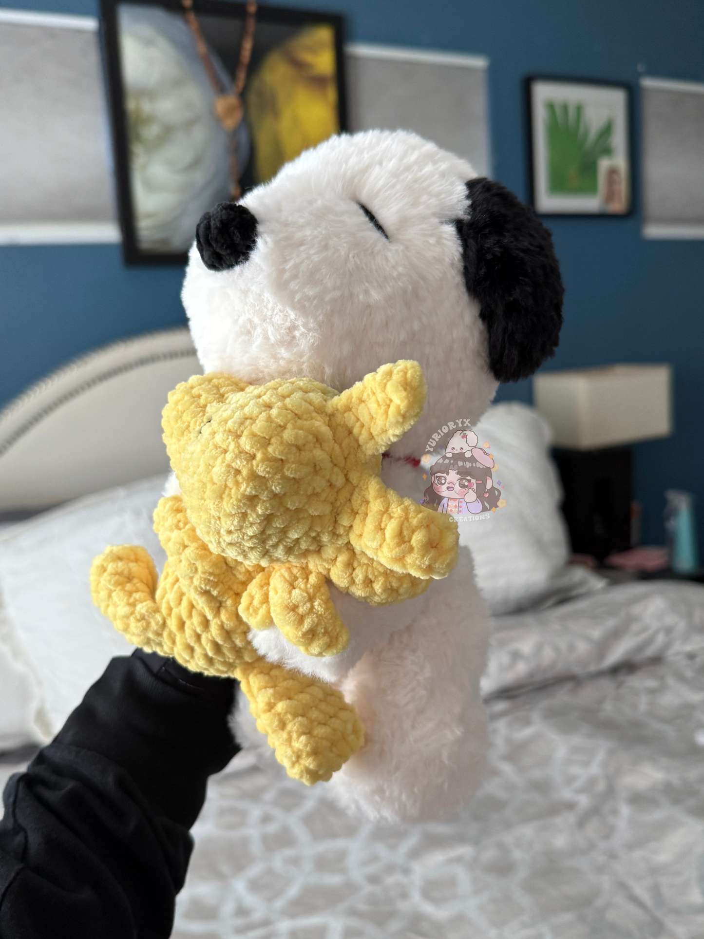 Crochet fluffy Snoop w/ Wood 💛