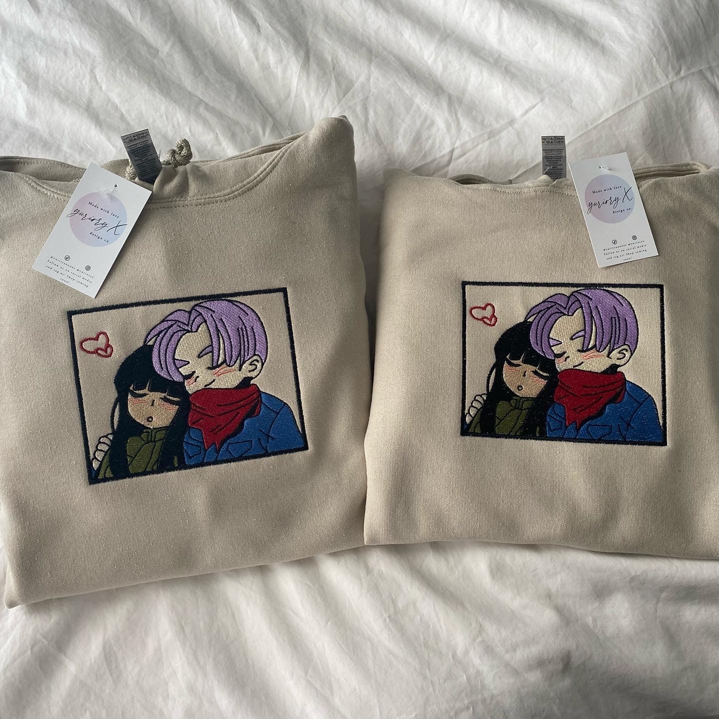 DBZ couple embroidered sweater π *pre-order*