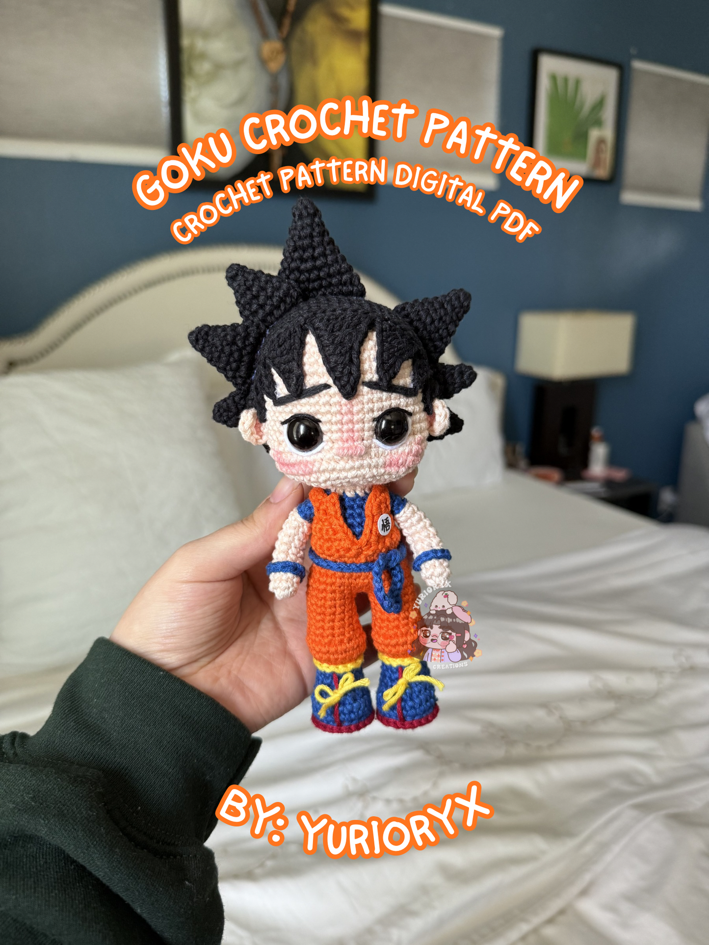 Digital Pattern PDF - Goku 🧡 (Eng)