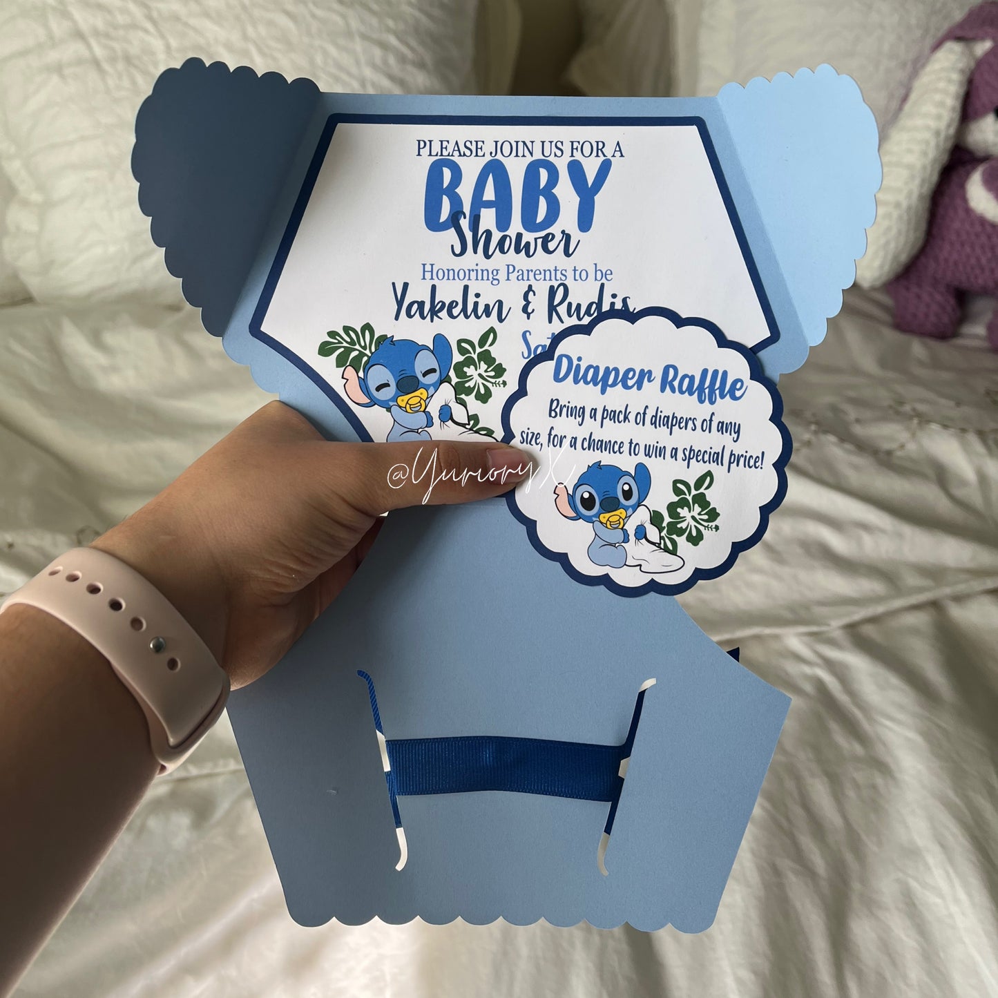 Stitch Baby Shower Invites (Set of 12)