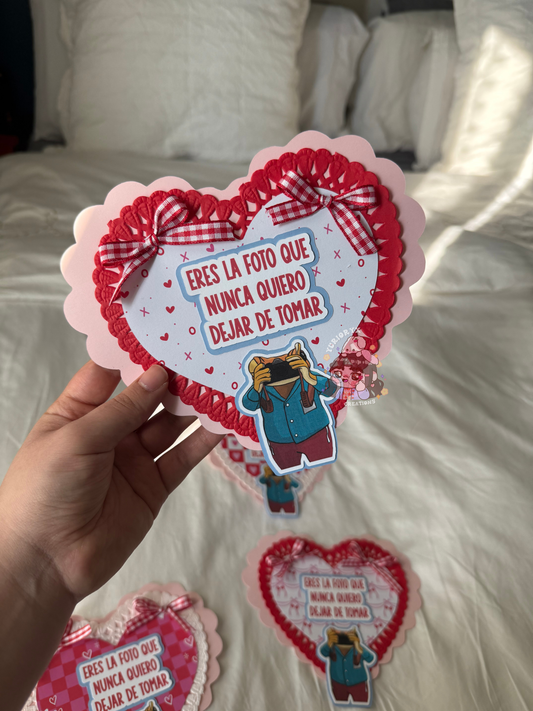 Handmade Valentines Heart 💘 (photo or DTMF inspired)