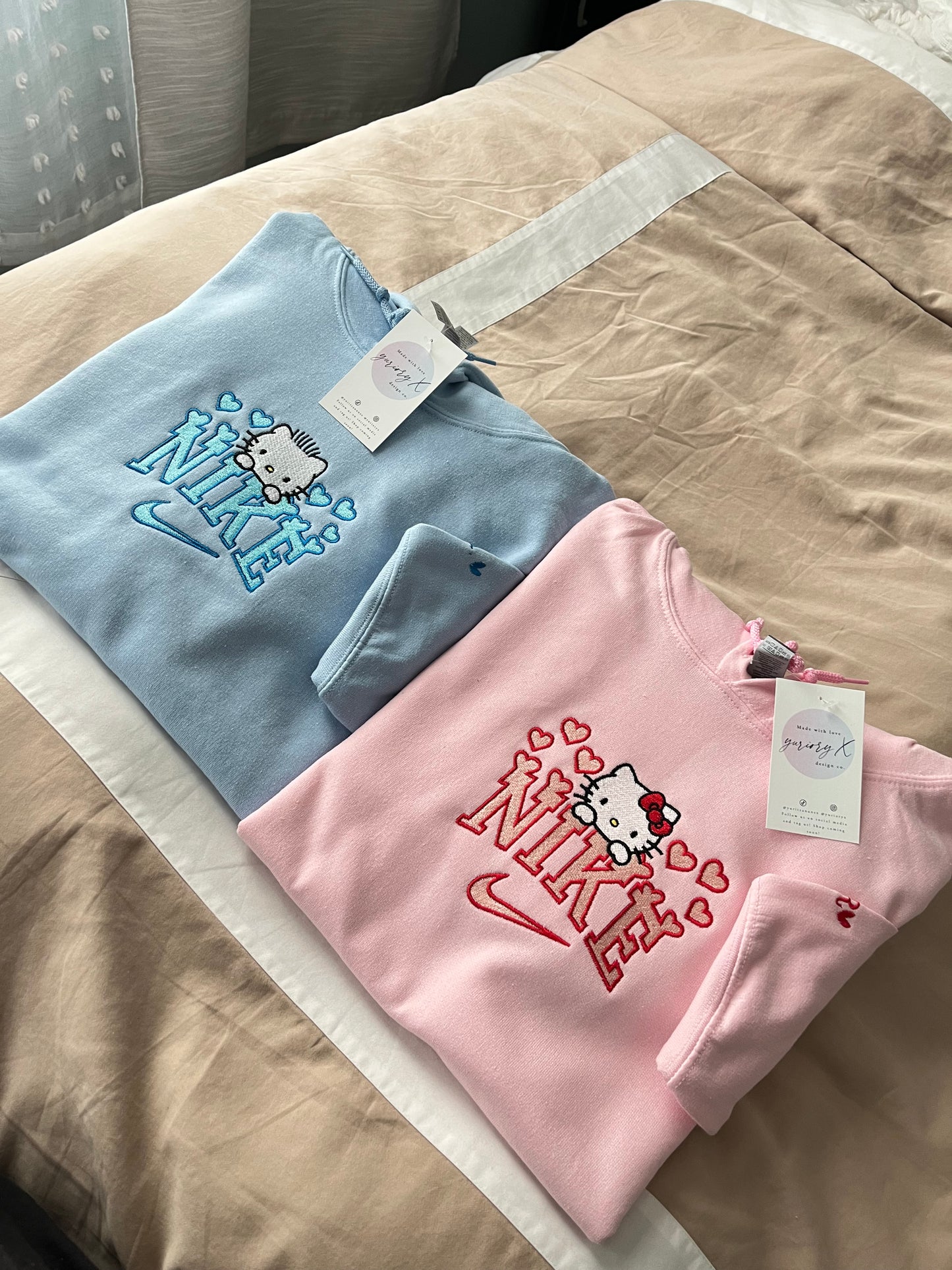 Love Kitty Duo embroidered sweaters 💓 *pre-order*