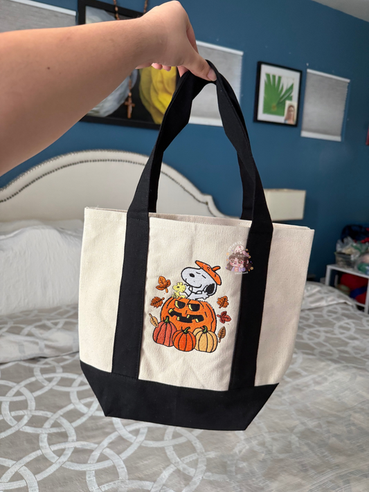Pumpkin Puppy tote 🎃