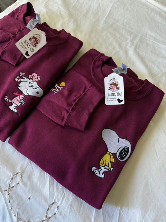 Puppy Love duo embroidered sweaters 💗 *pre-order*