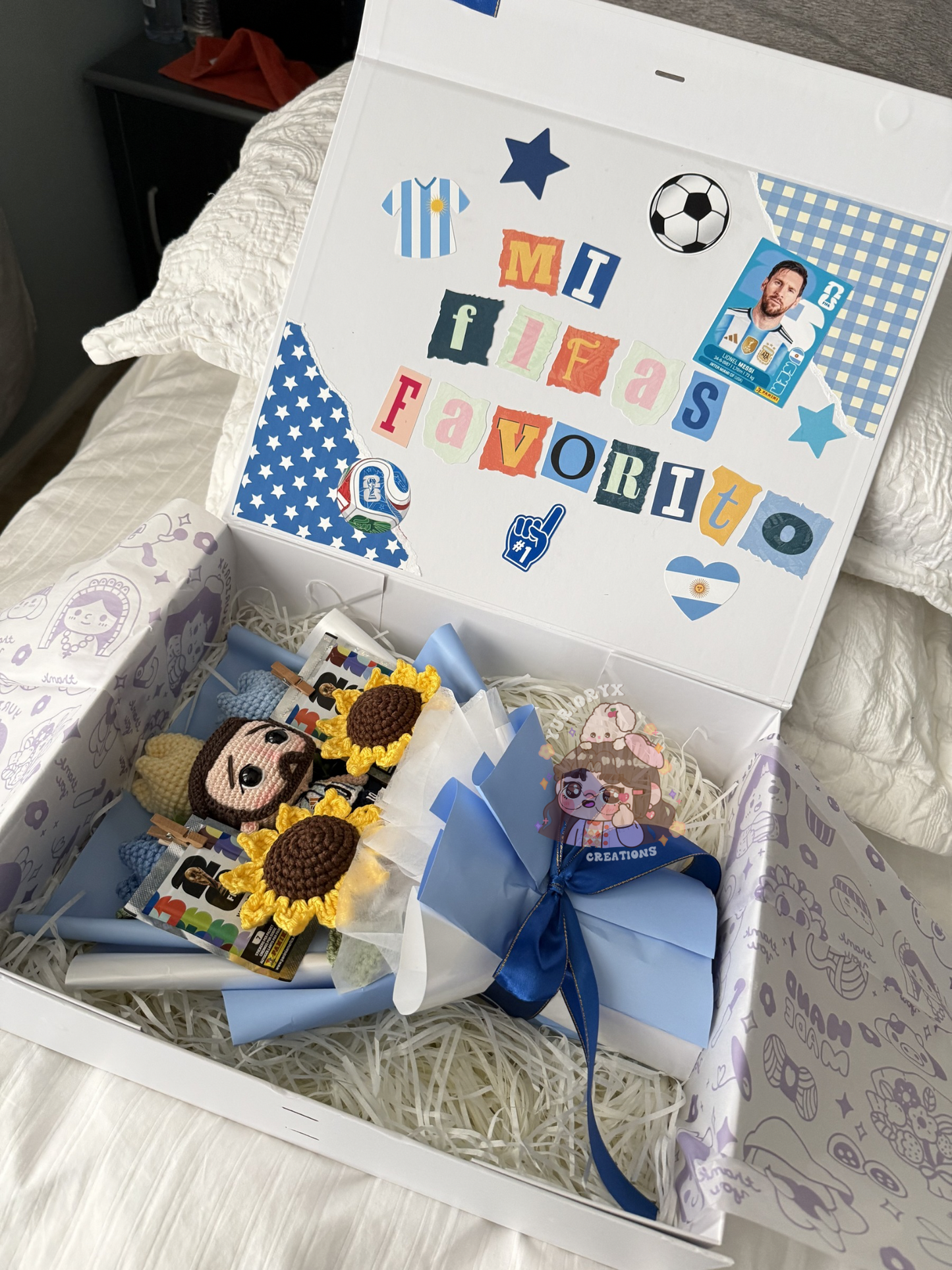 Messi WC2026 Crochet Bouquet 🇦🇷