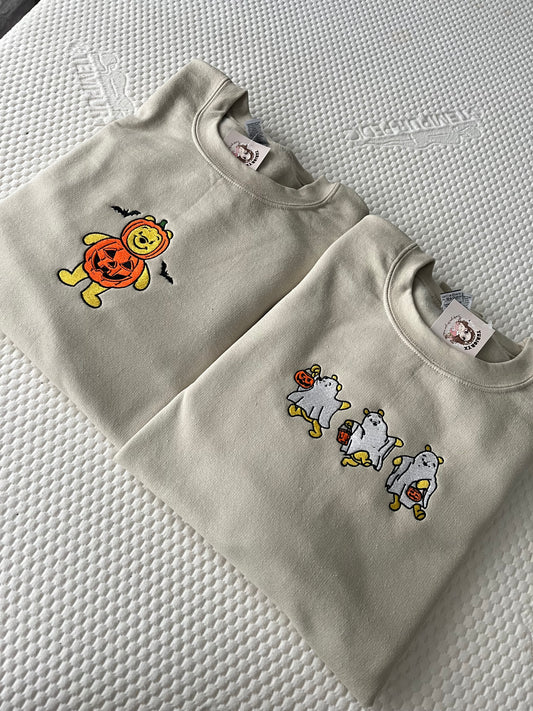 Spooky Pooh Bear embroidered sweater 🎃 *pre-order*