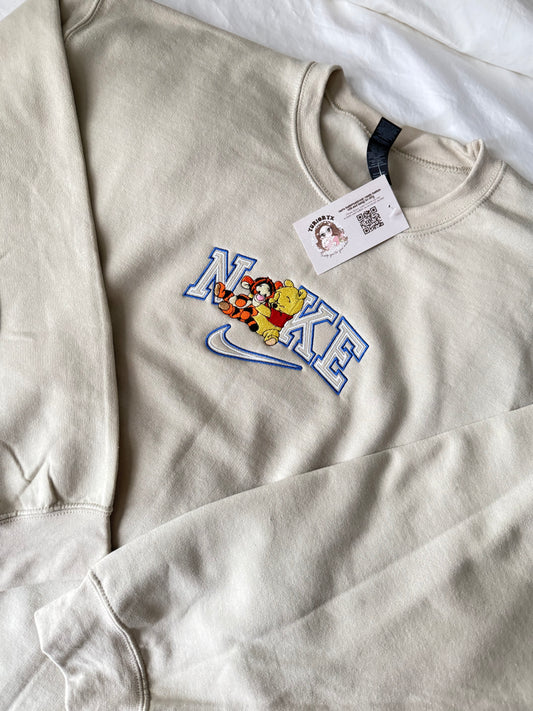 Pooh & Tigger embroidered sweater 🧡 *pre-order*