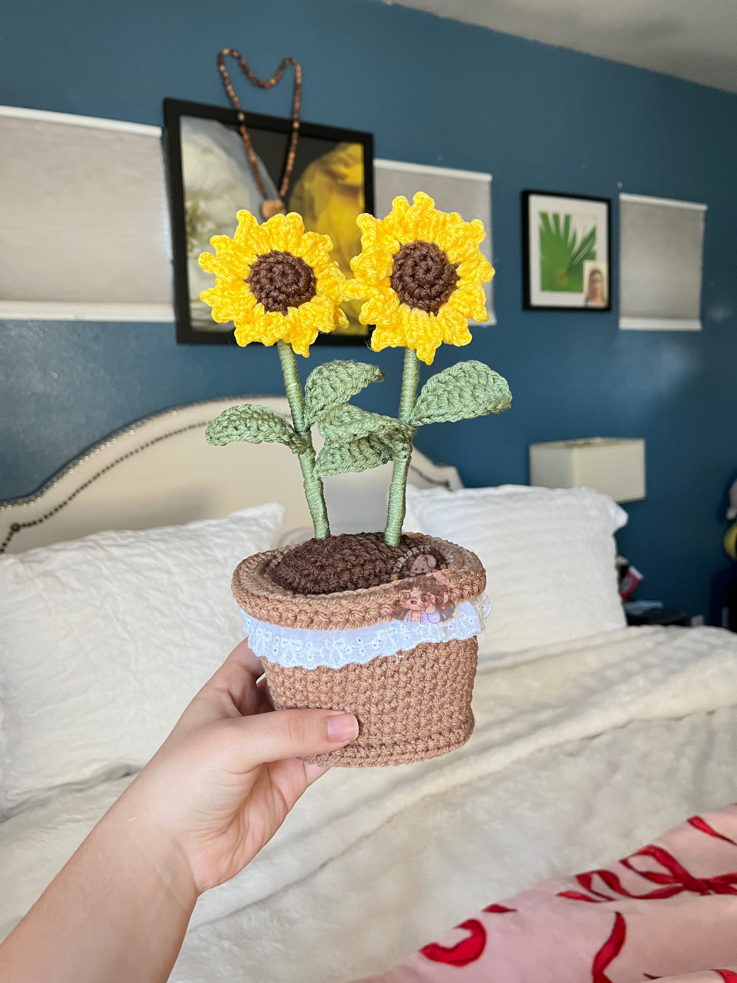 Crochet potted sunflower 🌻