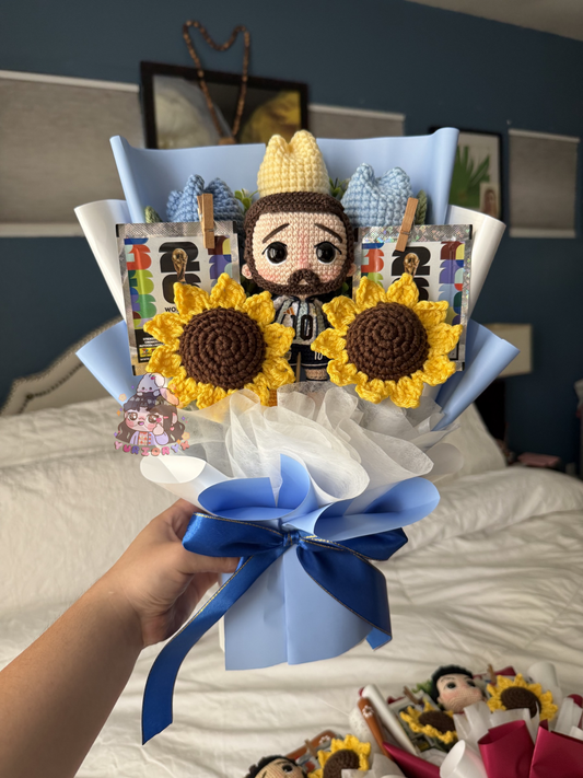 Messi WC2026 Crochet Bouquet 🇦🇷