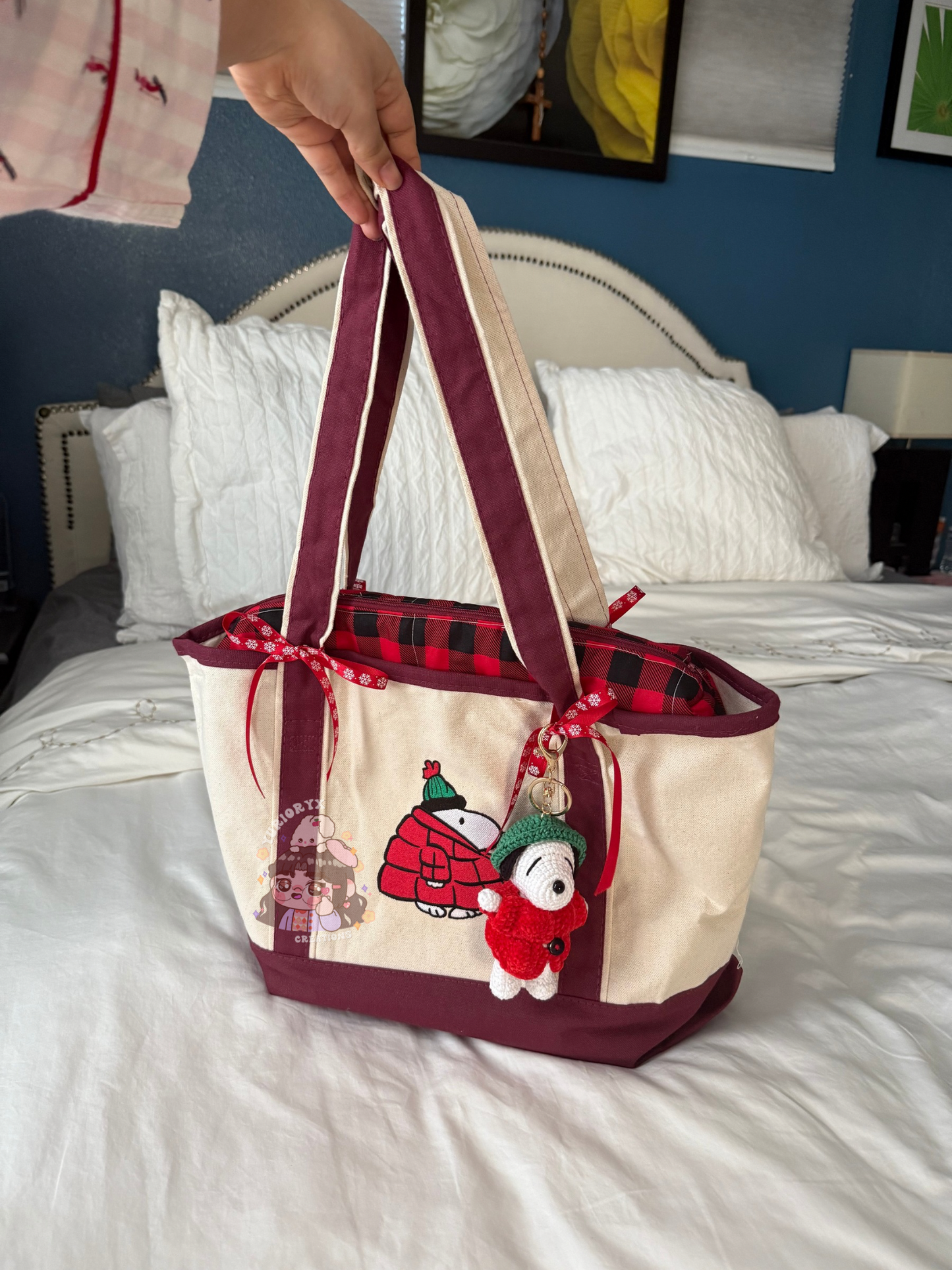 Handmade Puffer Tote ❤️