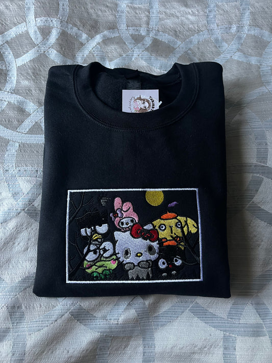 Spooky season cuties embroidered sweater 👻 *pre-order*