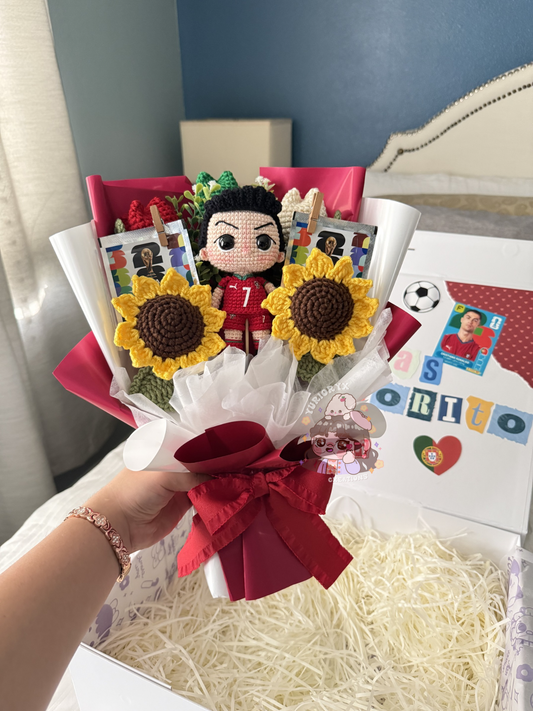 Ronaldo WC2026 Crochet Bouquet 🇵🇹