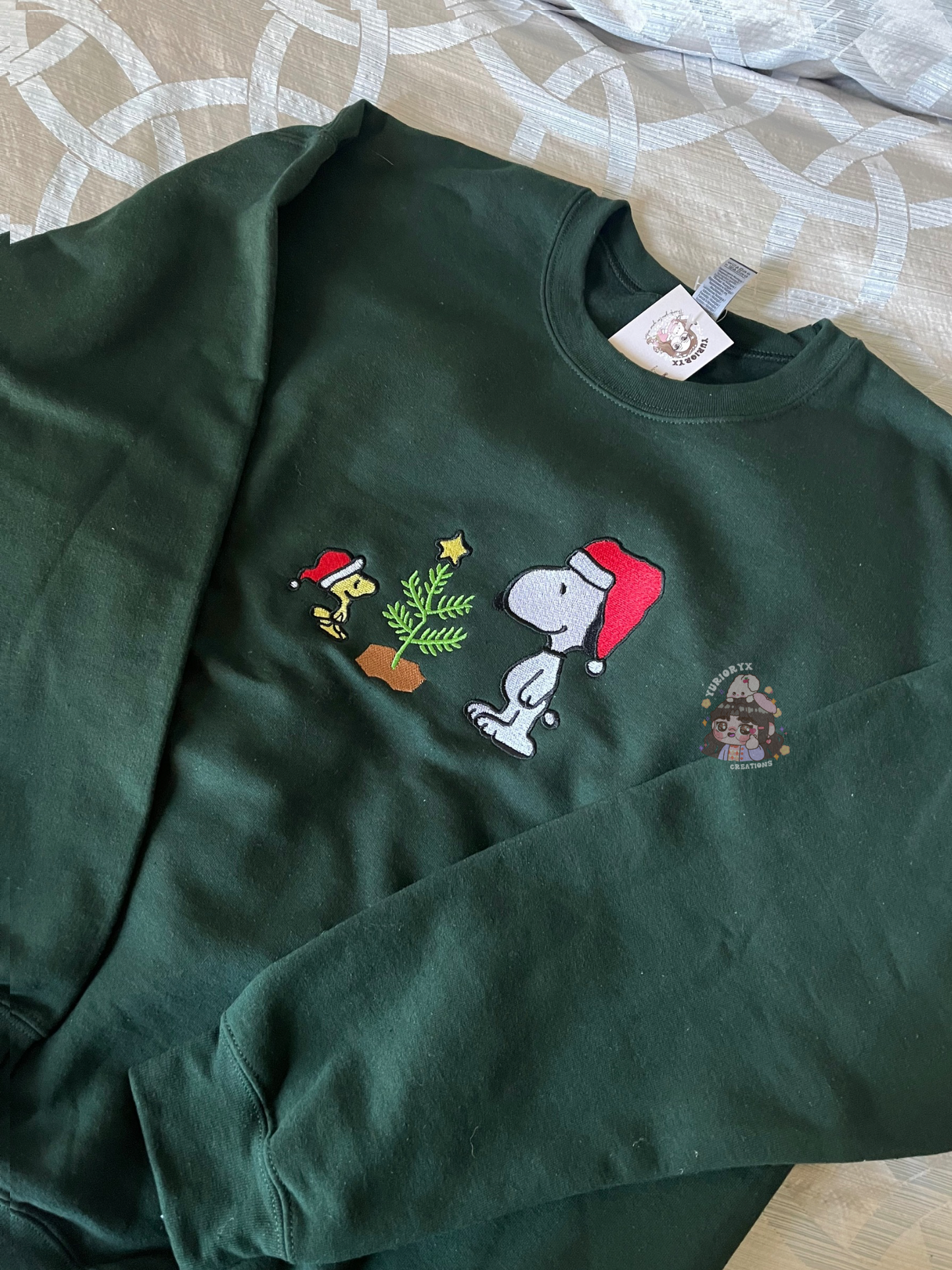 Christmas Tree Snoop embroidered sweater 🎄