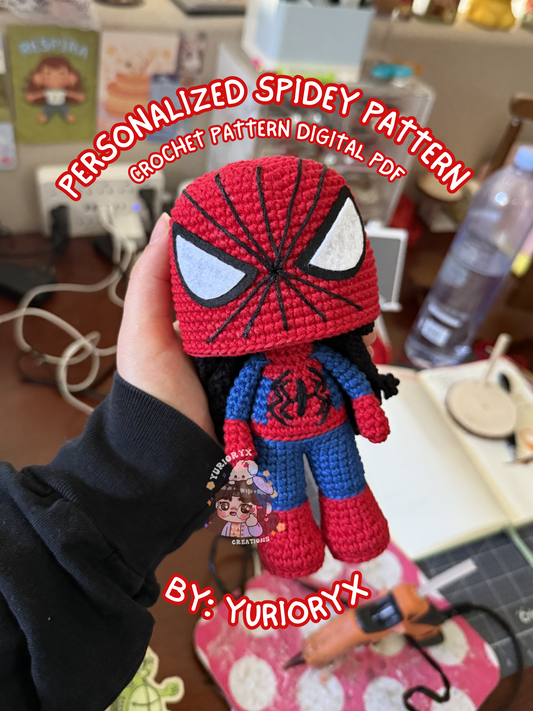 *pre-sale* Digital Pattern PDF - Personalized Spidey 🕷️ (ENG)