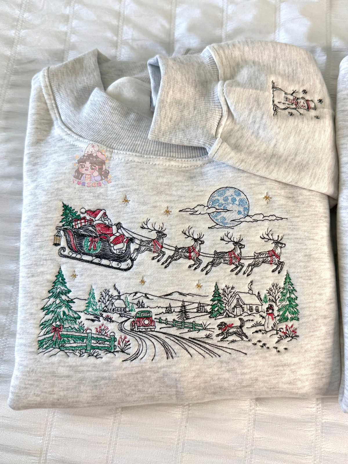 Vintage Halloween/Christmas embroidered mockneck sweaters 🎃🎄 *pre-order*