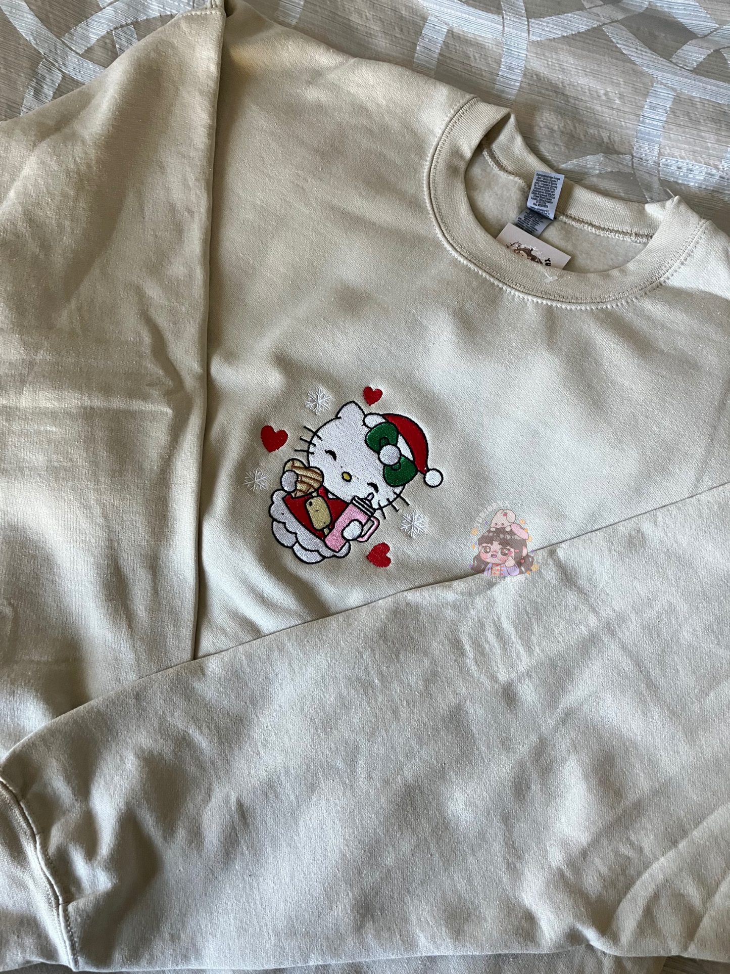 Cozy Kitty embroidered sweater 🩷