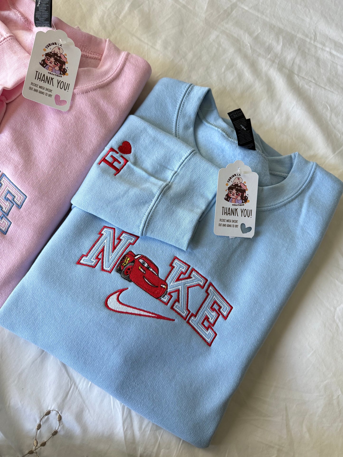Love Cars duo embroidered sweaters 🏎️ *pre-order*