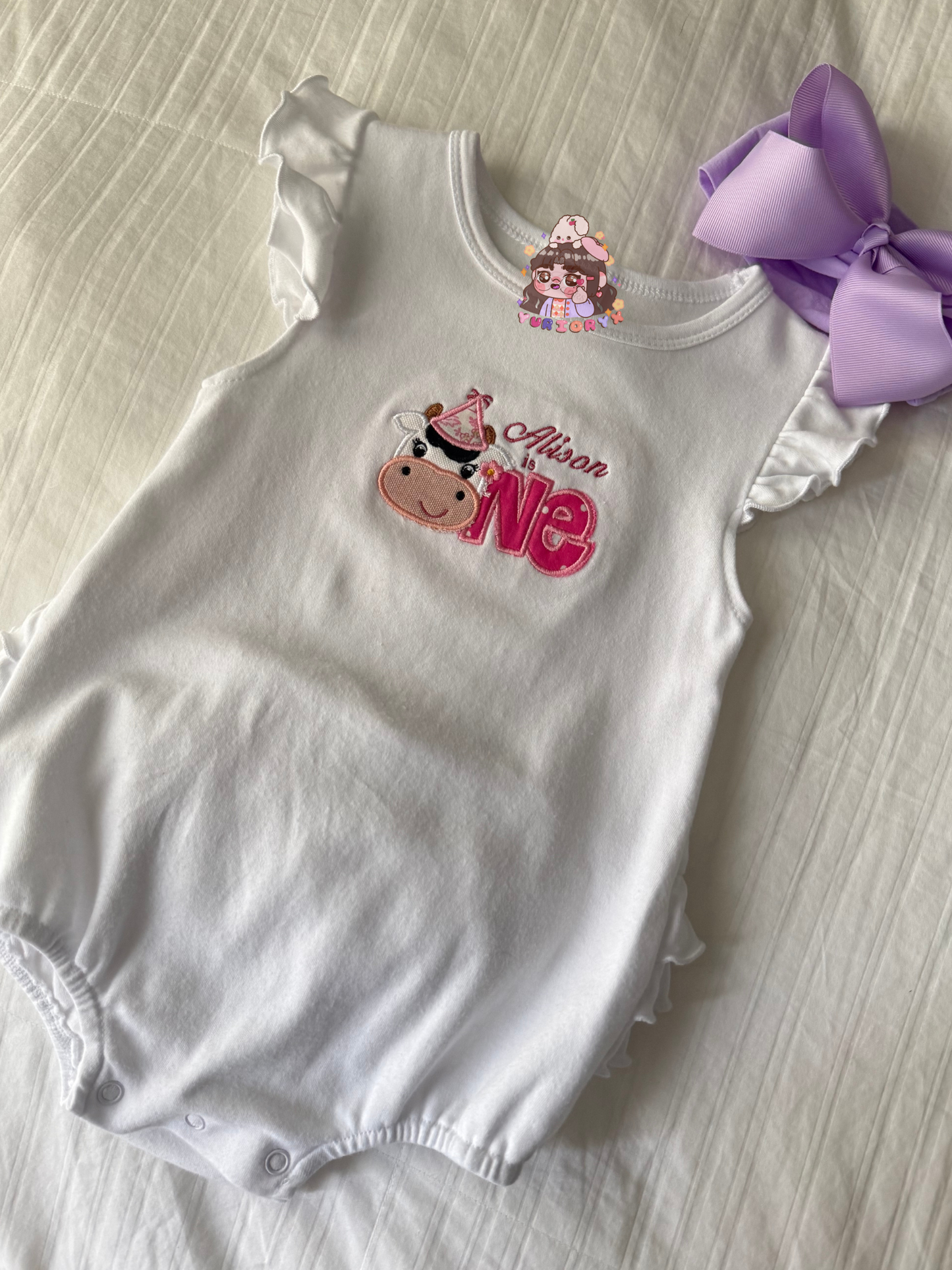 Baby Romper - Cow theme 🐮💝 *pre-order*