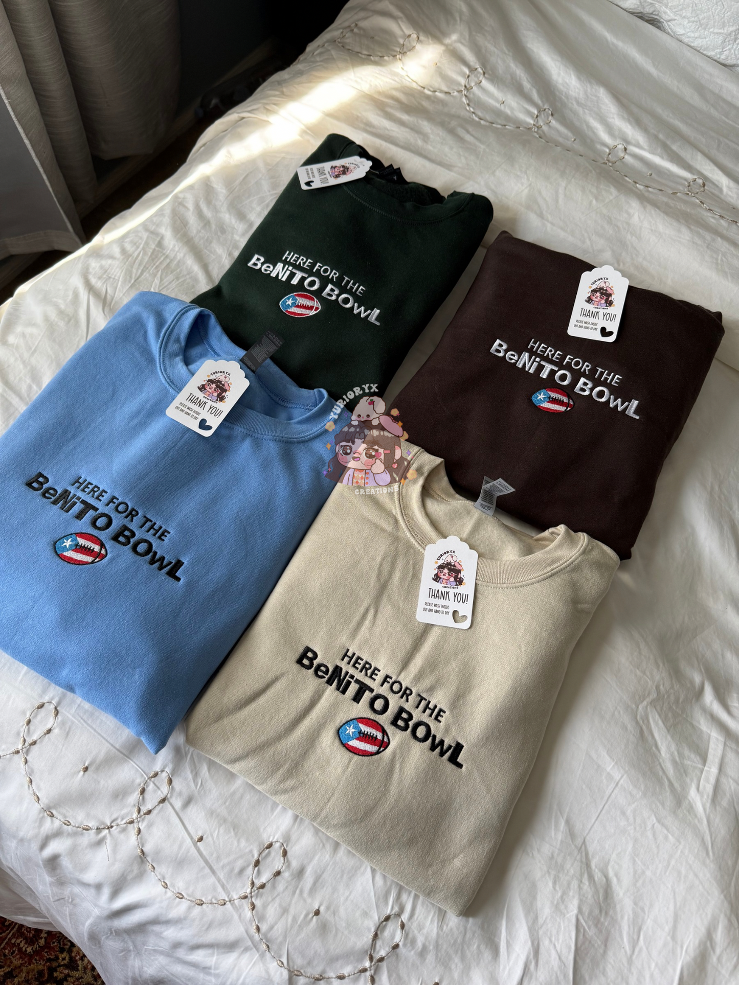 Benito Bowl embroidered sweater 🏈🇵🇷 *pre-order*