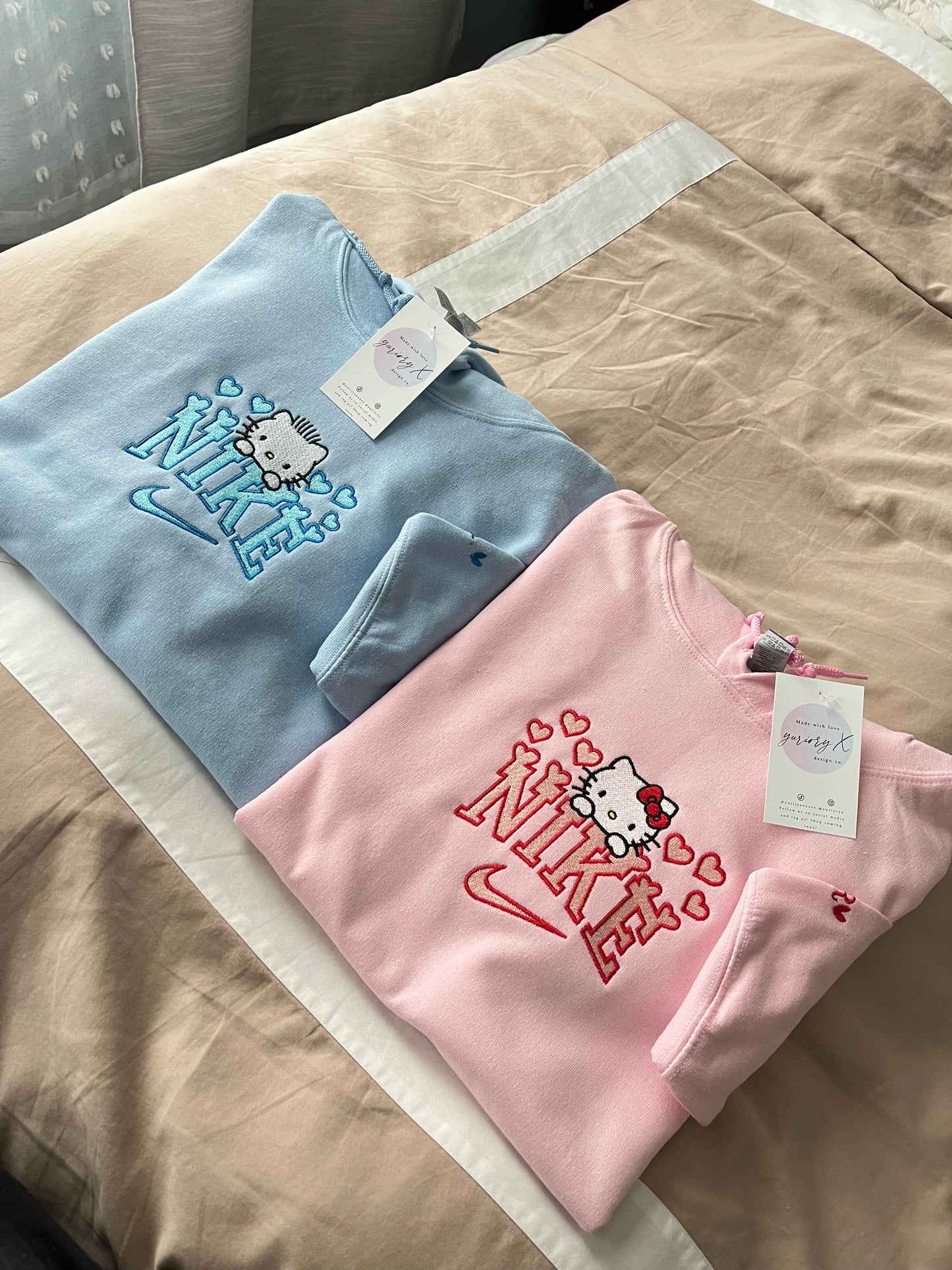 Love Kitty Duo embroidered sweaters 💓 *pre-order*