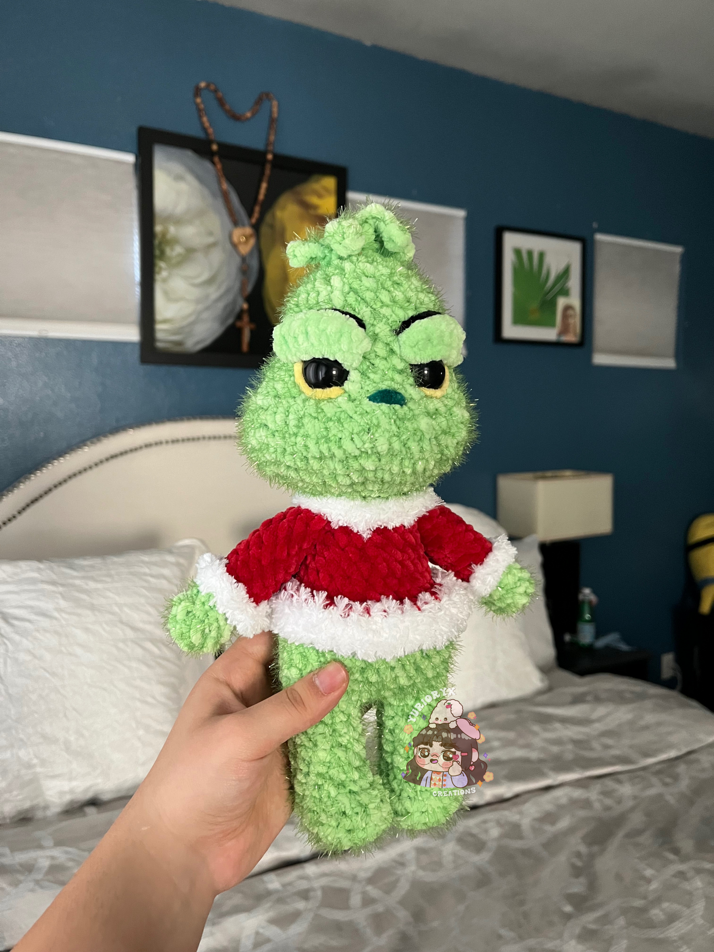 Grinch crochet plush 💚