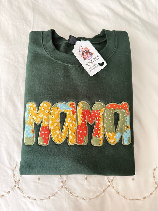 *Ready to Ship* Mama Appliqué Sample embroidered sweaters 🩷