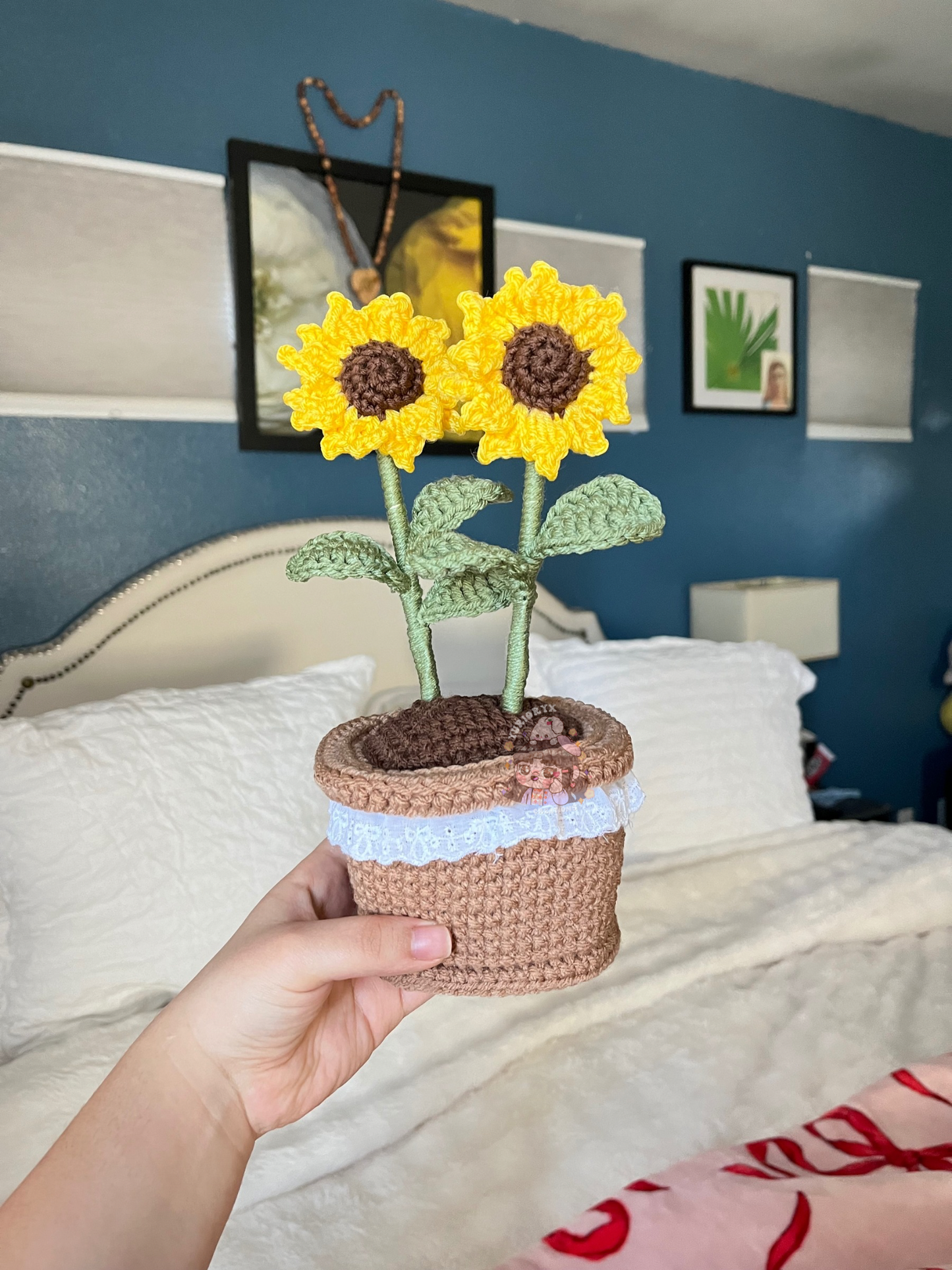 Crochet potted sunflower 🌻