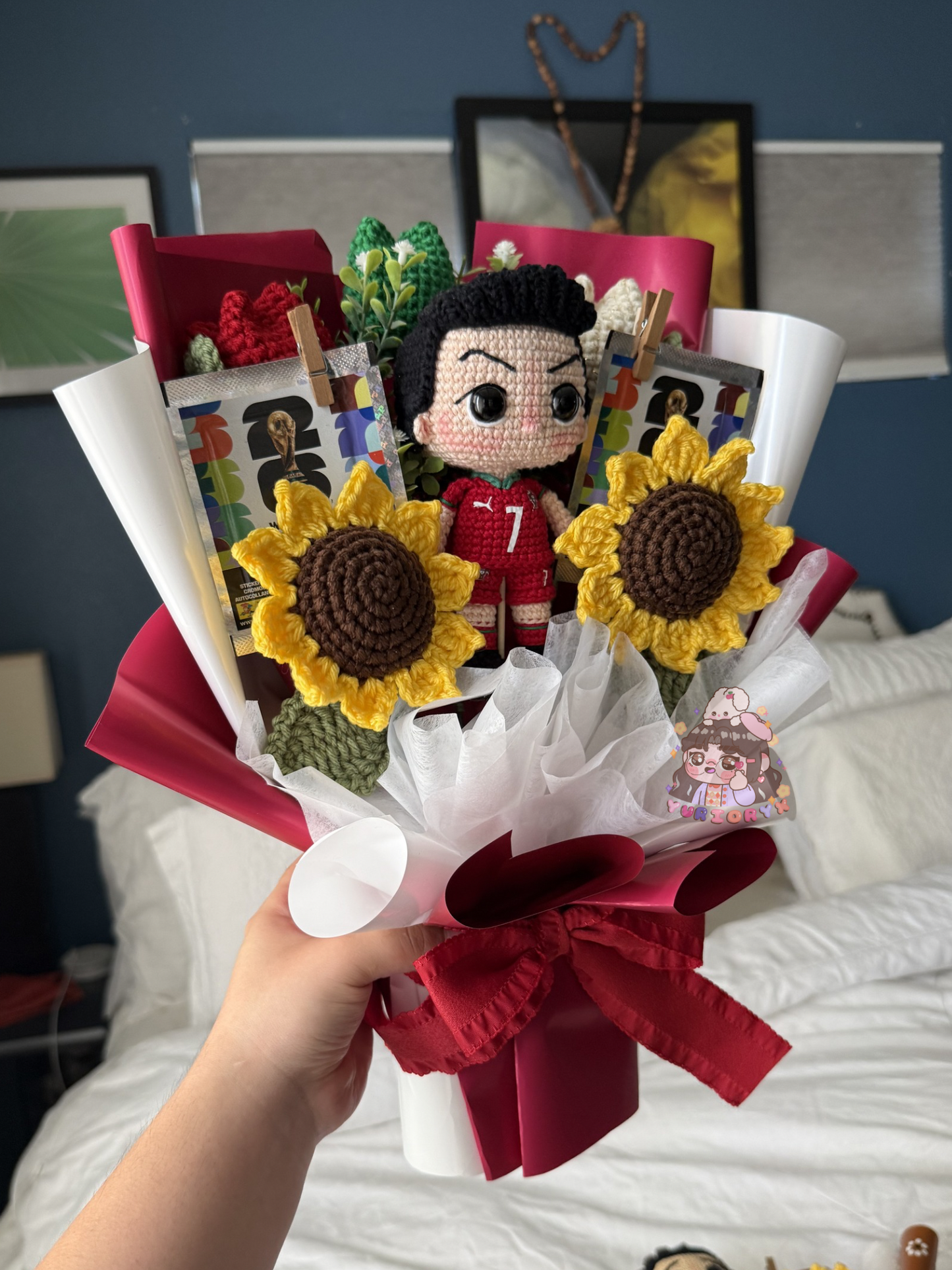 Ronaldo WC2026 Crochet Bouquet 🇵🇹