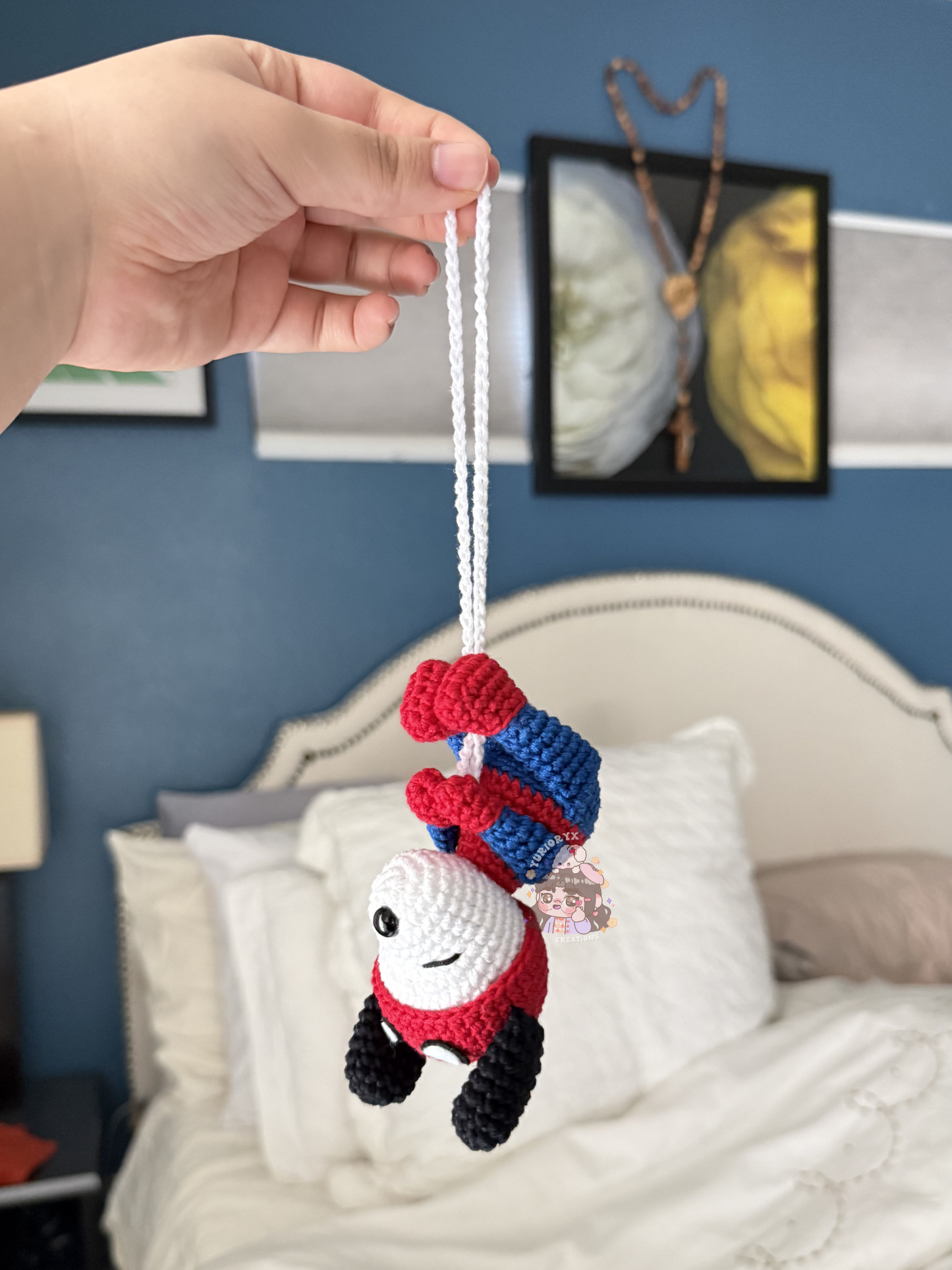 Crochet Spidey Pup Car Hanger 🕸️❤️