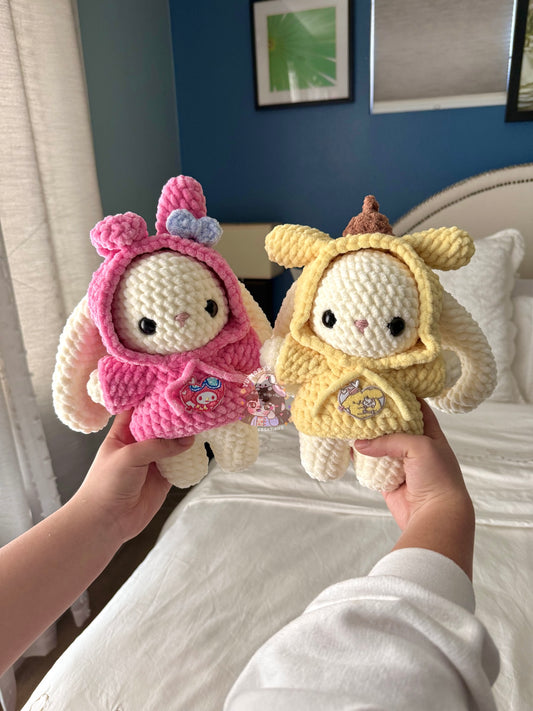 Crochet Hooded Bunnies 🩷