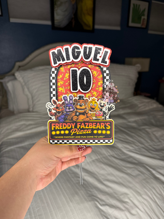 Birthday FNF Cake Topper 🍕