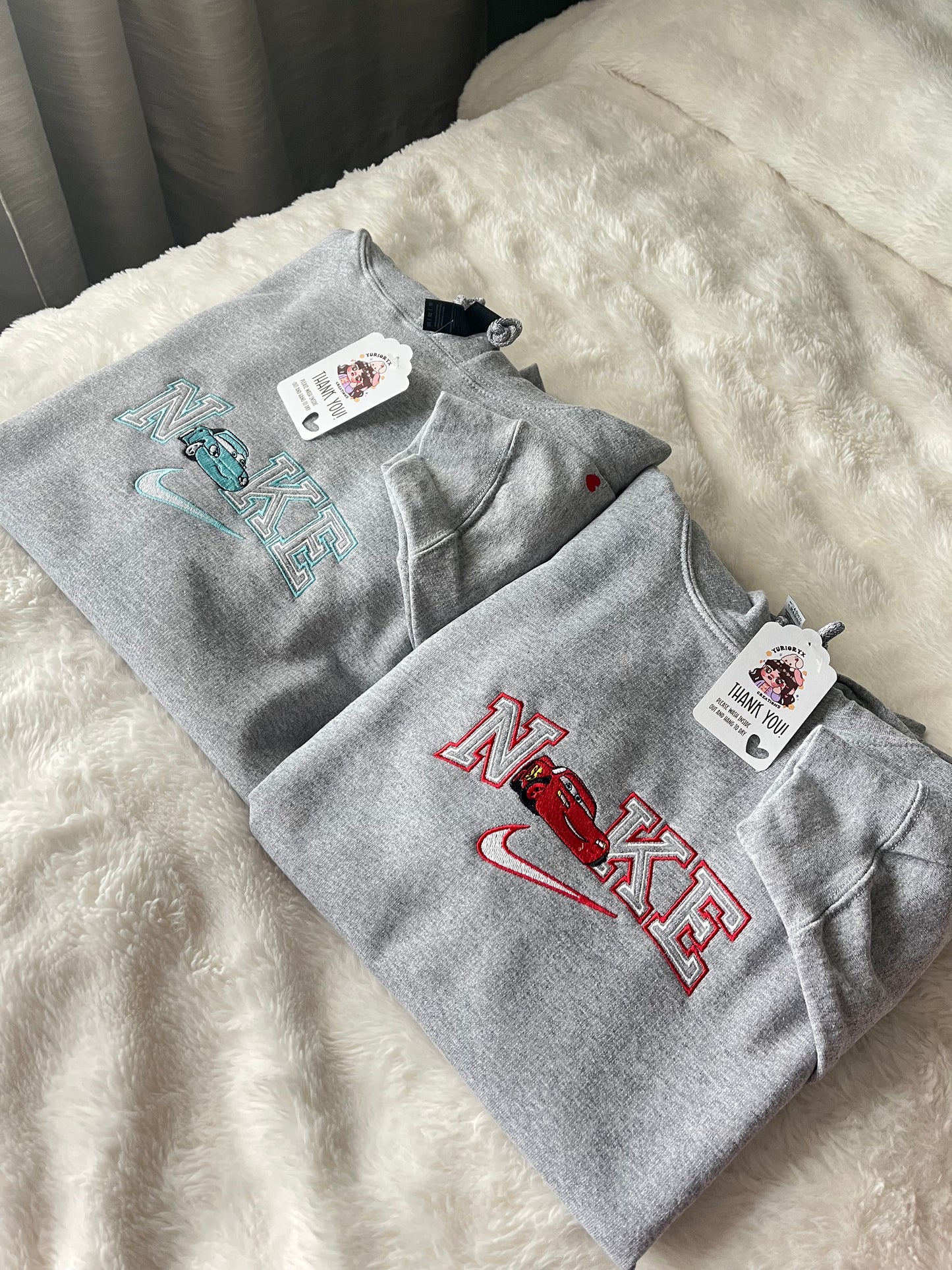 Love Cars duo embroidered sweaters 🏎️ *pre-order*