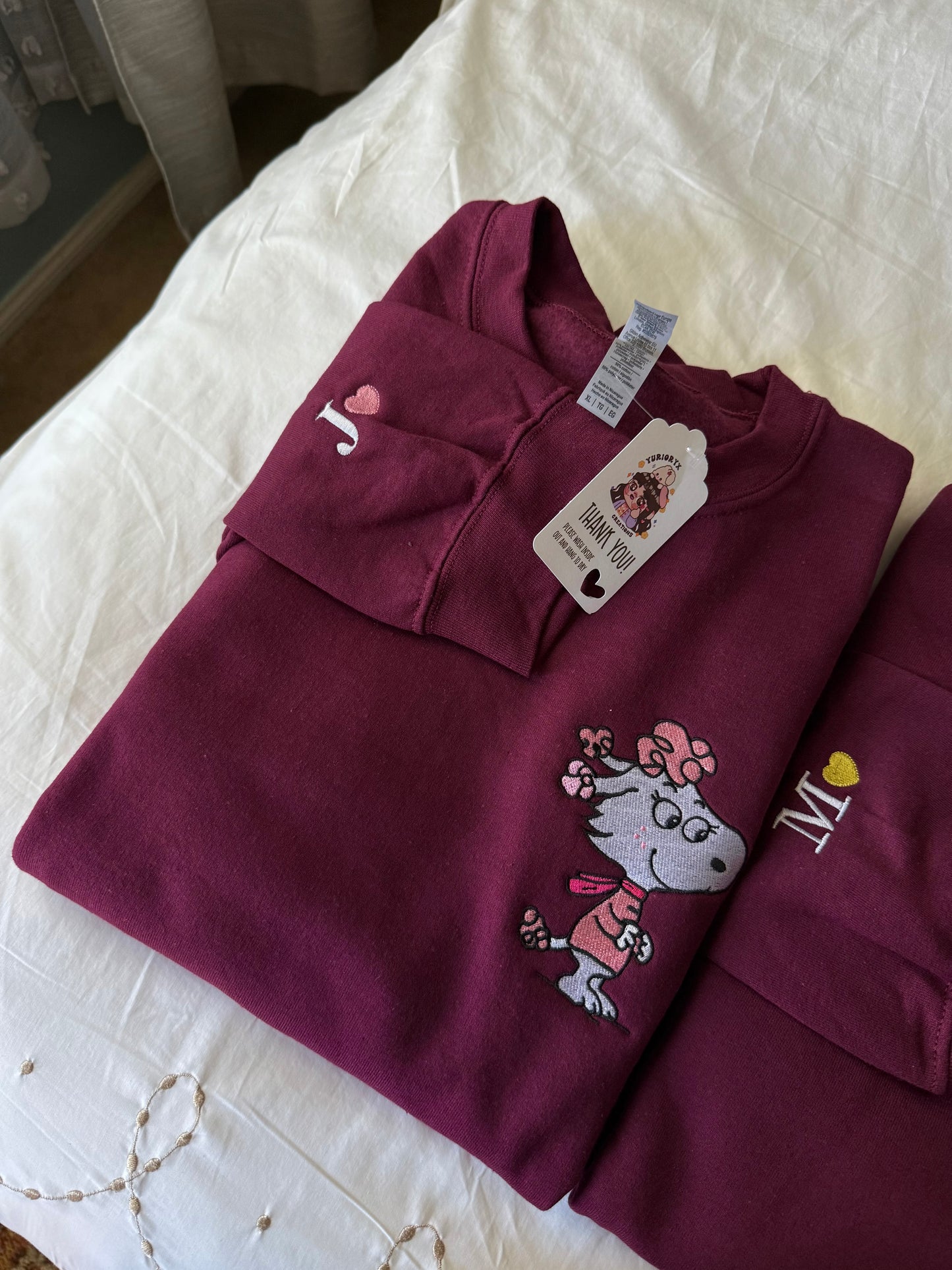 Puppy Love duo embroidered sweaters 💗 *pre-order*