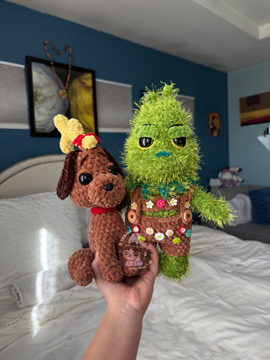 Crochet Grinch + Max 💚