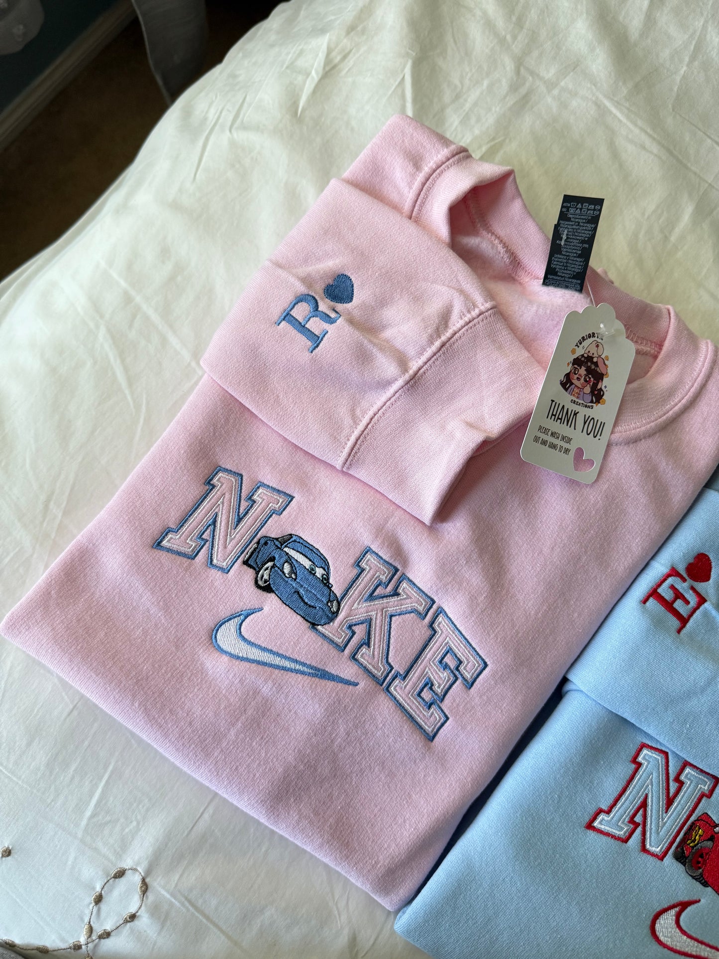 Love Cars duo embroidered sweaters 🏎️ *pre-order*