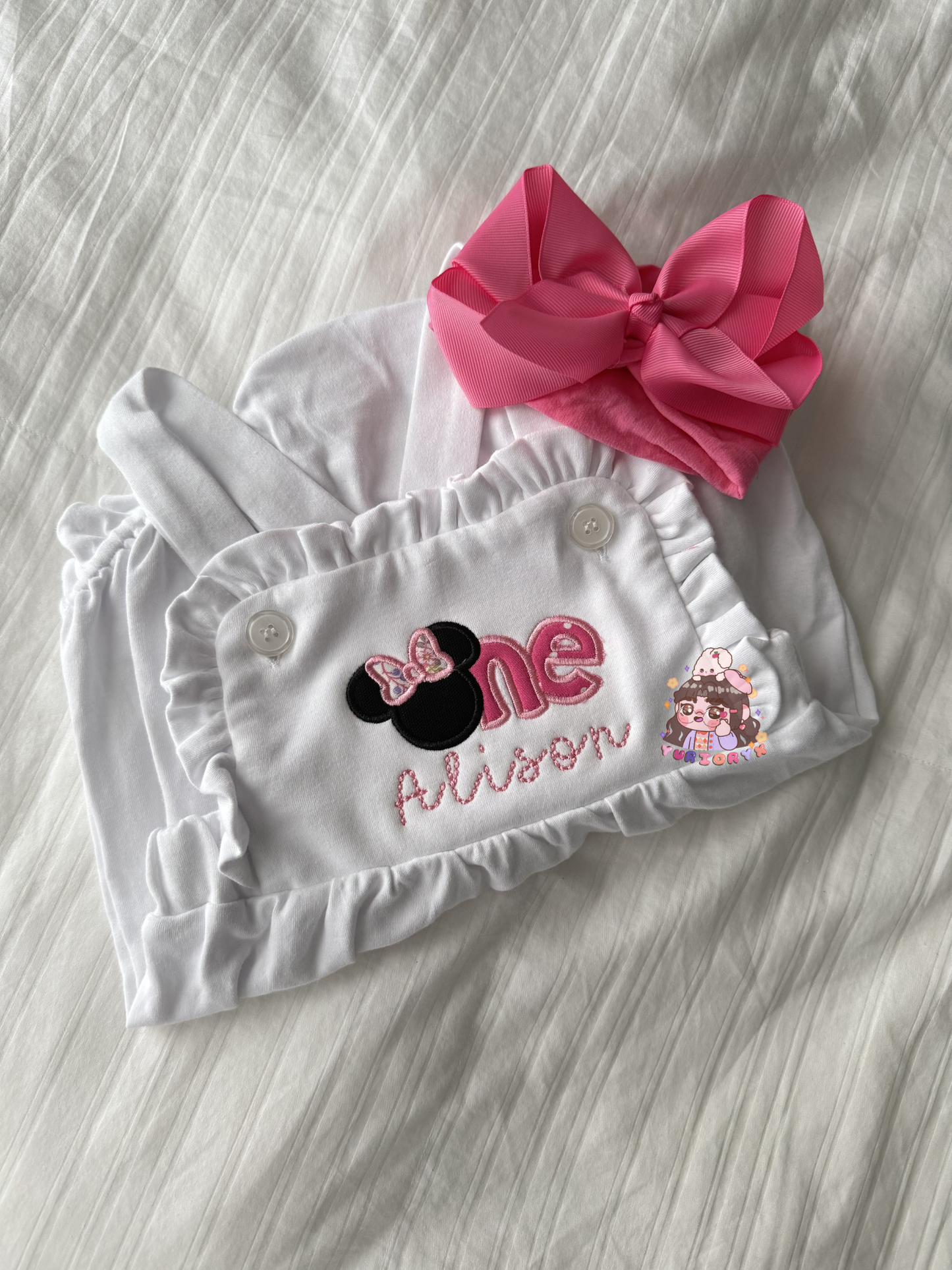 Baby Romper - Pink Mouse Birthday 🎂 *pre-order*