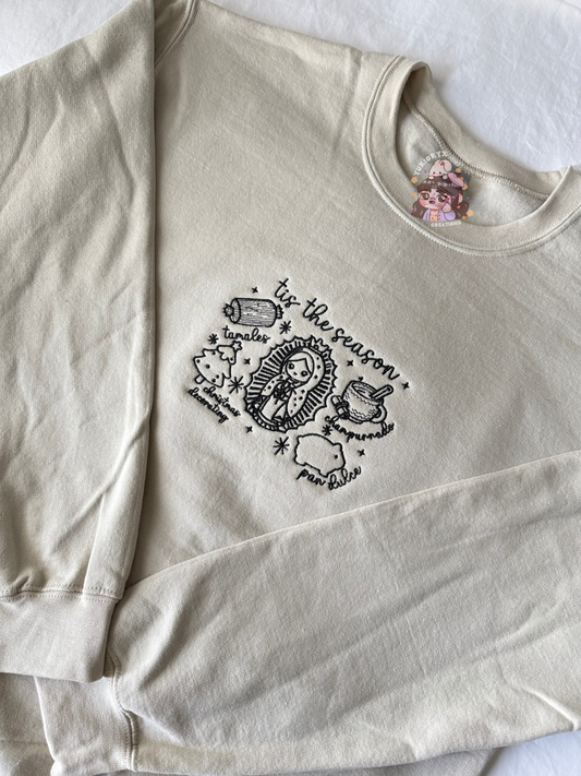 Virgencita 12 de Diciembre embroidered sweater 💗 *pre-order*
