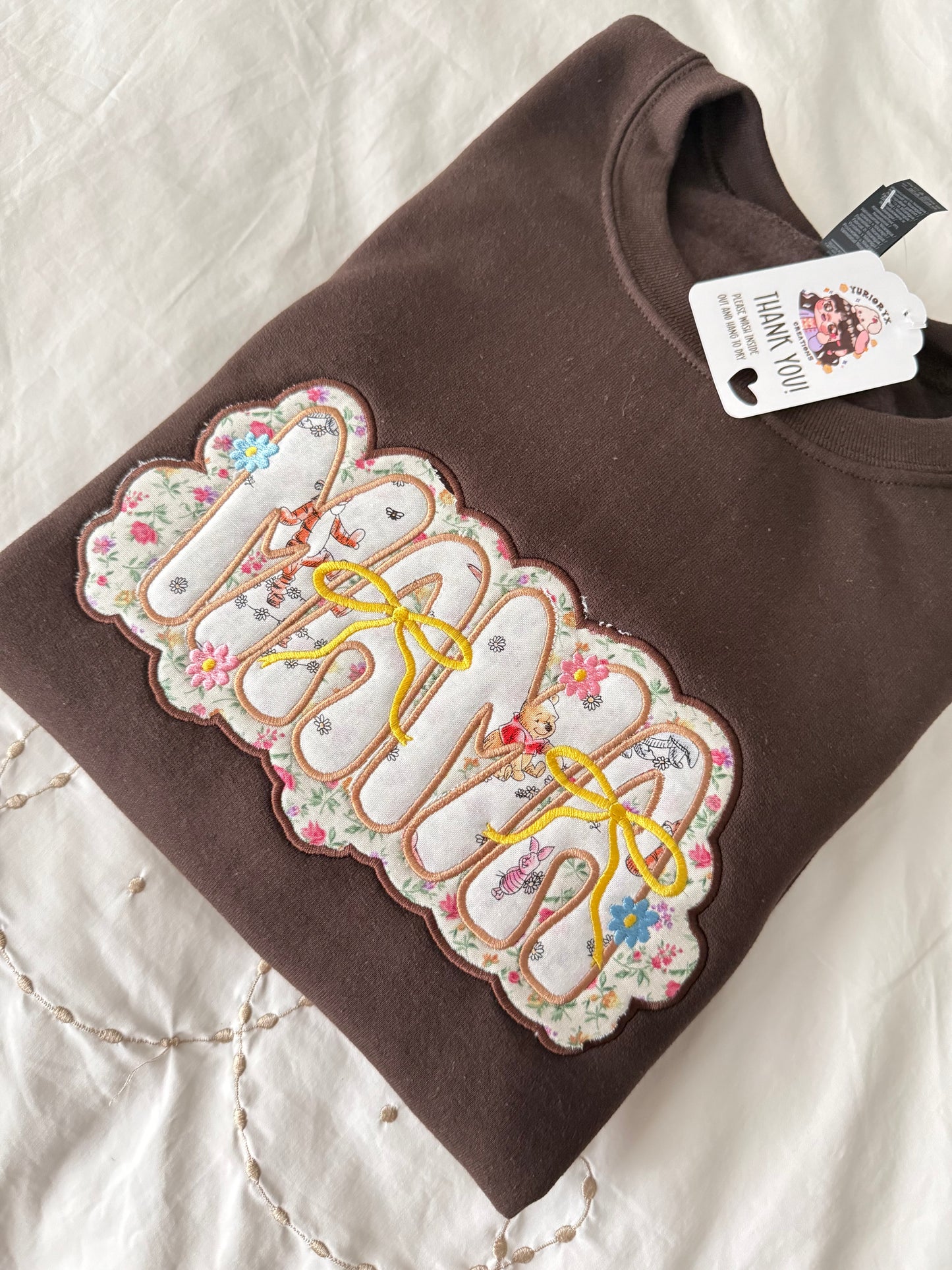 *Ready to Ship* Mama Appliqué Sample embroidered sweaters 🩷