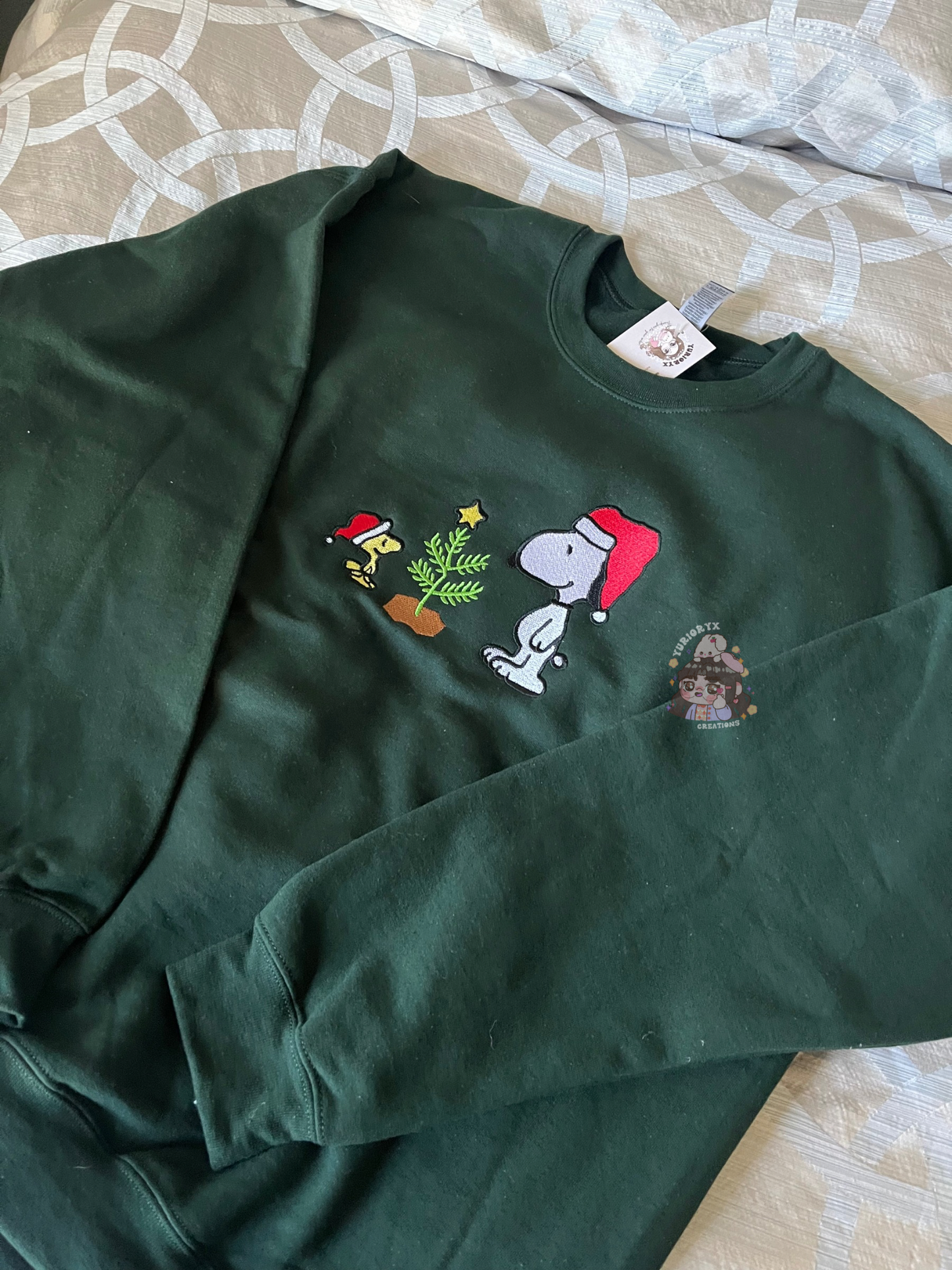 Christmas Tree Snoop embroidered sweater 🎄