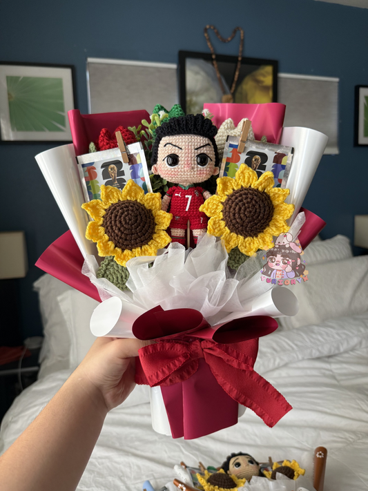 Ronaldo WC2026 Crochet Bouquet 🇵🇹